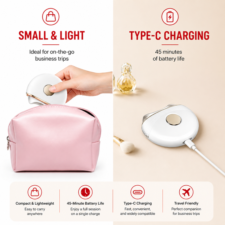 Premium Electric Gua Sha Facial Massager EMS Hot Cold LED Light Therapy Face Lifting Skin Sculpting Device USB-C Rechargeable Home Use Portable Glows