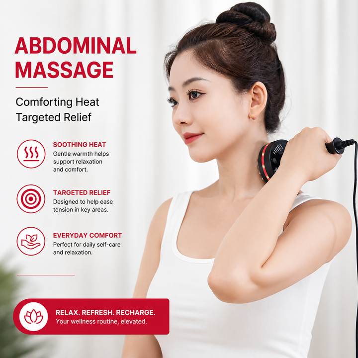 Premium Electric Gua Sha Massager with Heat Microcurrent Body Massage Brush for Back Arms Legs Muscle Relaxation Portable Wellness Recovery Tool