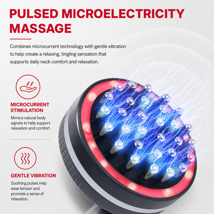 Premium Electric Gua Sha Massager with Heat Microcurrent Body Massage Brush for Back Arms Legs Muscle Relaxation Portable Wellness Recovery Tool