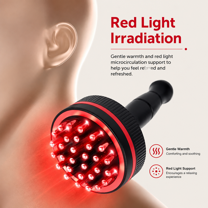 Premium Electric Gua Sha Massager with Heat Microcurrent Body Massage Brush for Back Arms Legs Muscle Relaxation Portable Wellness Recovery Tool
