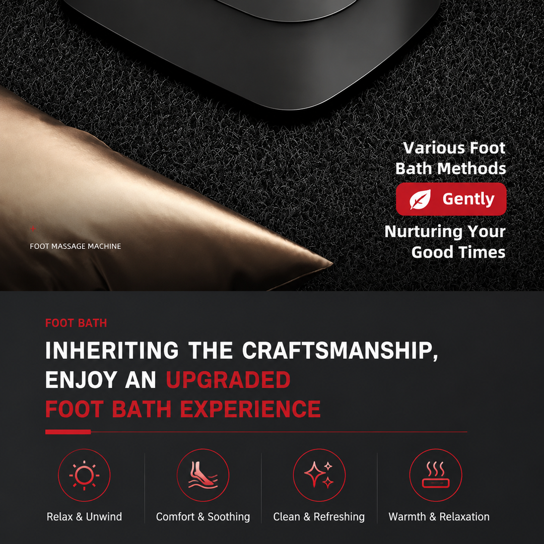 Premium Electric Heated Foot Spa Massager Portable Foot Bath Bubble Shiatsu Roller Temperature Control LED Display Home Foot Soaking Spa Machine