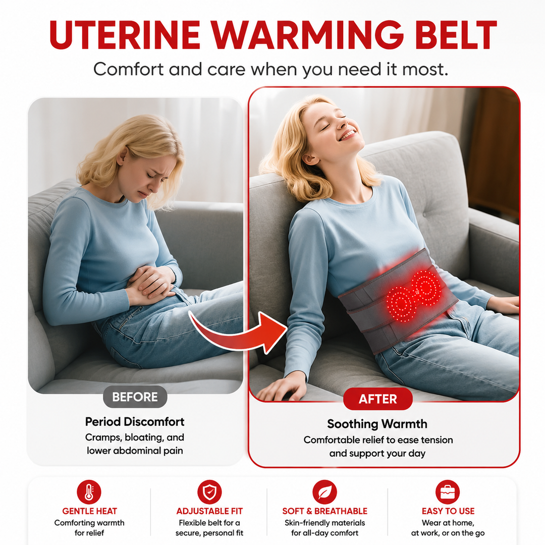 Premium Electric Heating Waist Massager Belt Rechargeable Vibration Heat Therapy Wrap Adjustable Lumbar Support Back Pain Relief Portable Belt