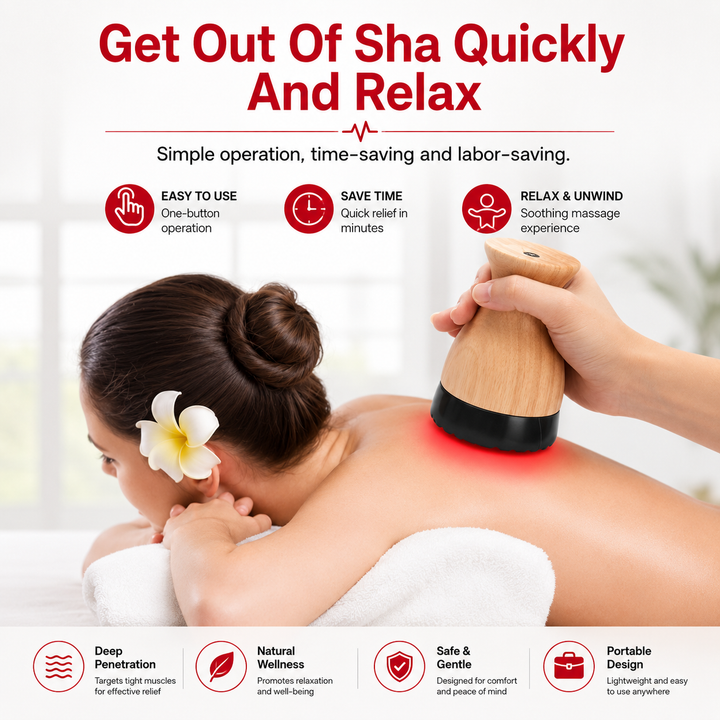Premium Electric Hot Stone Gua Sha Massager Heated Bian Stone Body Relaxation Tool Spa Heat Therapy Back Waist Muscle Pain Relief Device Home Use