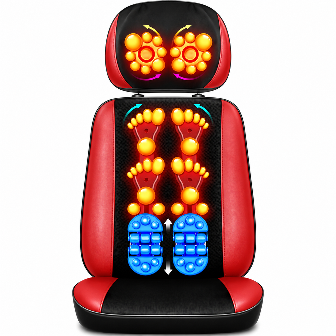 Premium Electric Massage Chair Full Body Recliner Shiatsu Kneading Vibration Heat Adjustable Neck Back Waist Legs Home Office Daily Comfort Seat