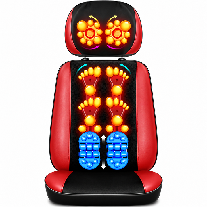 Premium Electric Massage Chair Full Body Recliner Shiatsu Kneading Vibration Heat Adjustable Neck Back Waist Legs Home Office Daily Comfort Seat