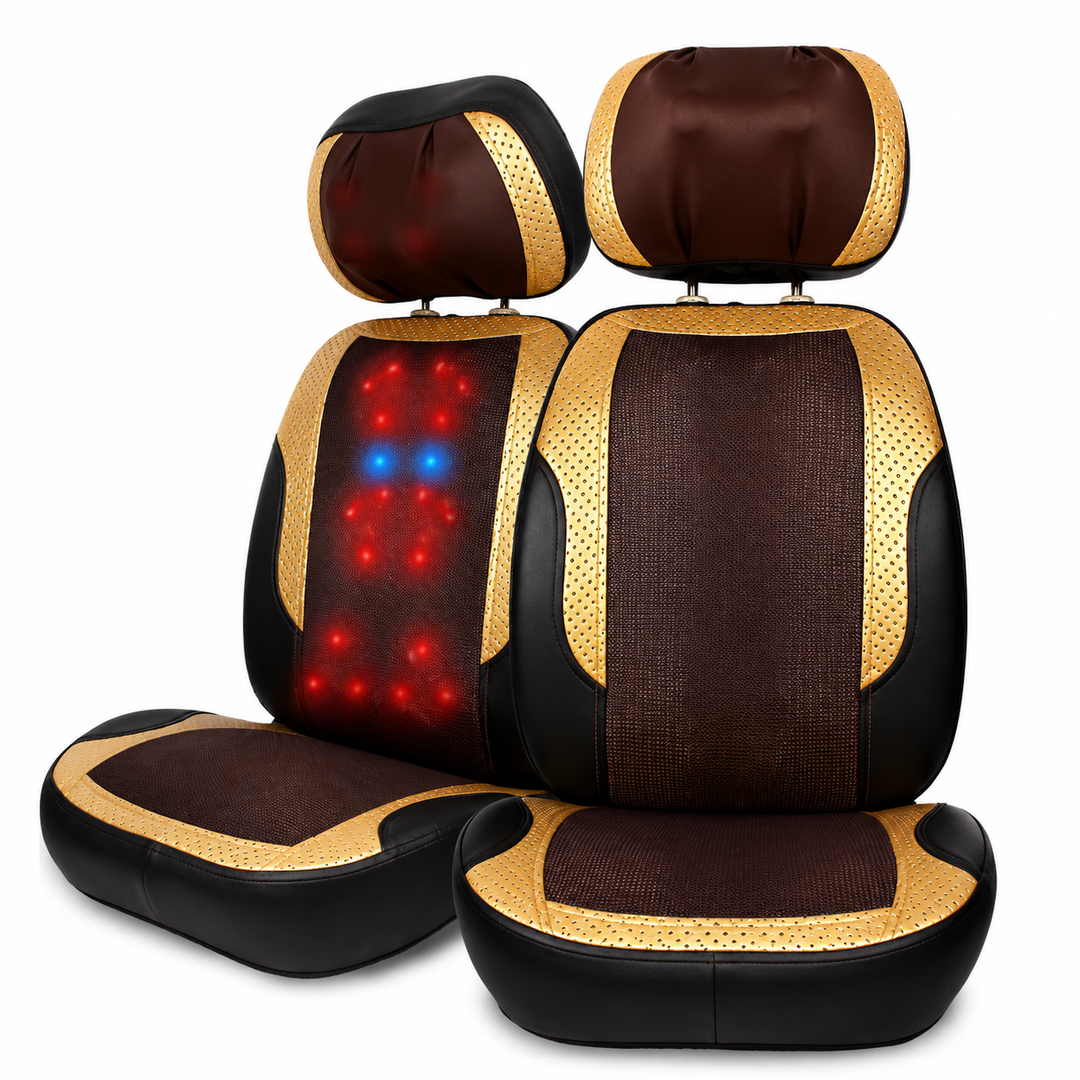 Premium Electric Massage Chair Full Body Recliner Shiatsu Kneading Vibration Heat Adjustable Neck Back Waist Legs Home Office Daily Comfort Seat