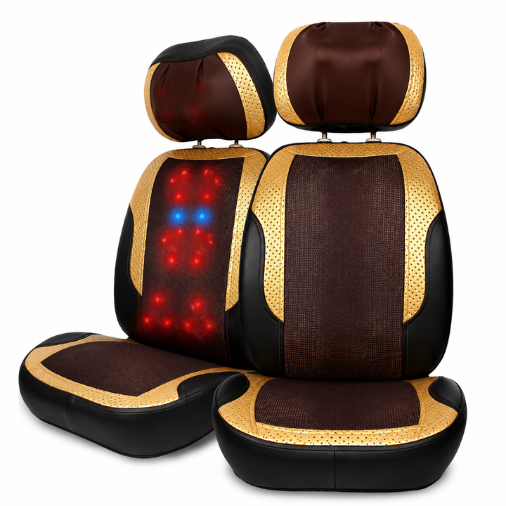 Premium Electric Massage Chair Full Body Recliner Shiatsu Kneading Vibration Heat Adjustable Neck Back Waist Legs Home Office Daily Comfort Seat