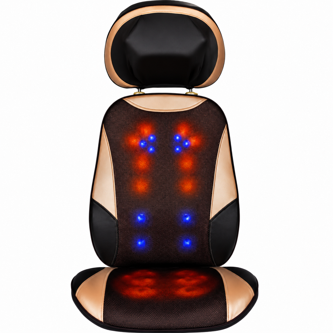 Premium Electric Massage Chair Full Body Recliner Shiatsu Kneading Vibration Heat Adjustable Neck Back Waist Legs Home Office Daily Comfort Seat