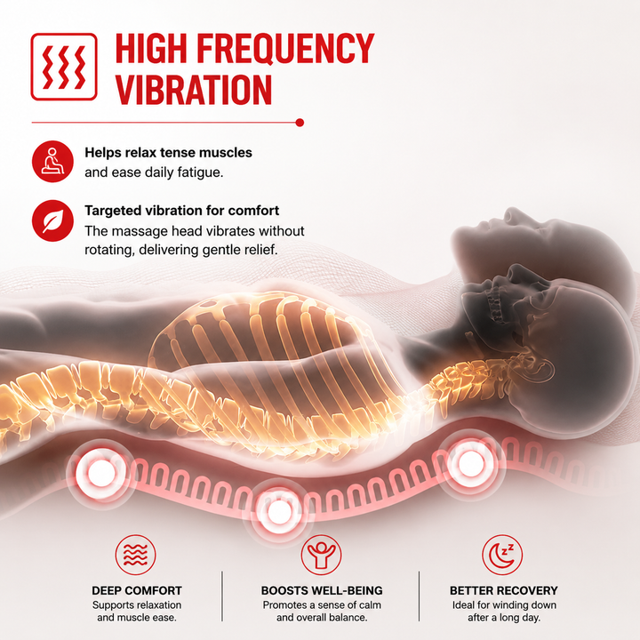 Premium Electric Massage Seat Cushion Heating Vibration Multi-Zone Back Massager 5–9 Zones Adjustable Heat Intensity Car Home Office Chair Pad