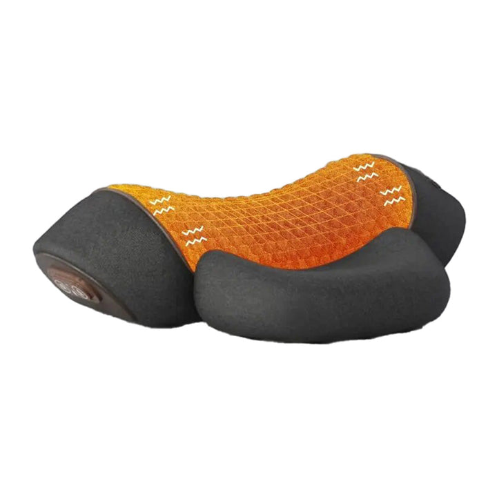 Premium Electric Neck Massager Pillow Ergonomic Neck Support Cushion Heat Vibration USB Rechargeable Memory Foam Neck Shoulder Relaxation Comfort