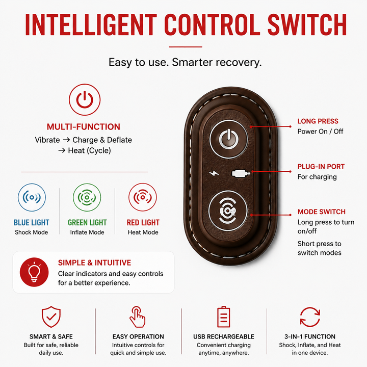 Premium Electric Neck Massager Pillow Heat Vibration Cervical Support Memory Foam Neck Pain Relief USB Rechargeable Relaxation Travel Cushion