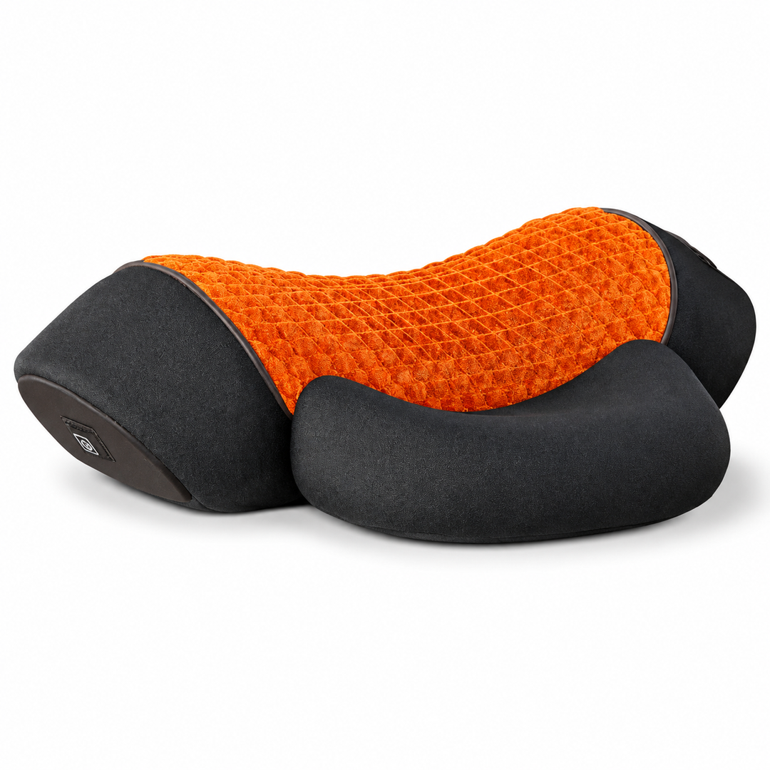 Premium Electric Neck Massager Pillow Heat Vibration Cervical Support Memory Foam Neck Pain Relief USB Rechargeable Relaxation Travel Cushion