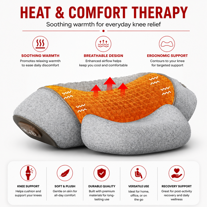 Premium Electric Neck Massager Pillow Heated Vibration Neck Support Cushion Memory Foam USB Rechargeable Neck Pillow Sleep Travel Daily Use Comfort