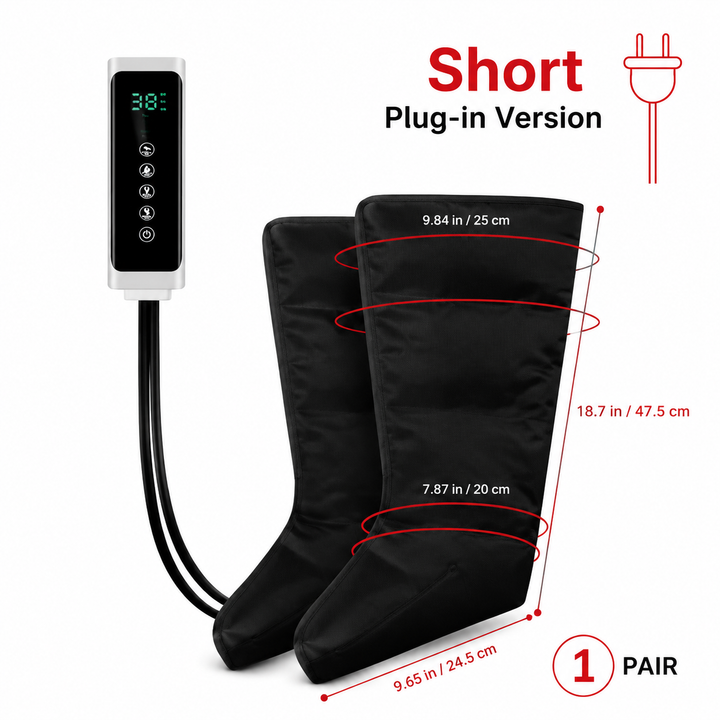 Premium Electric Pneumatic Leg Massager Air Compression Thigh Calf Foot Massager with Remote Control Multi Mode Air Compression Home Relaxation Device