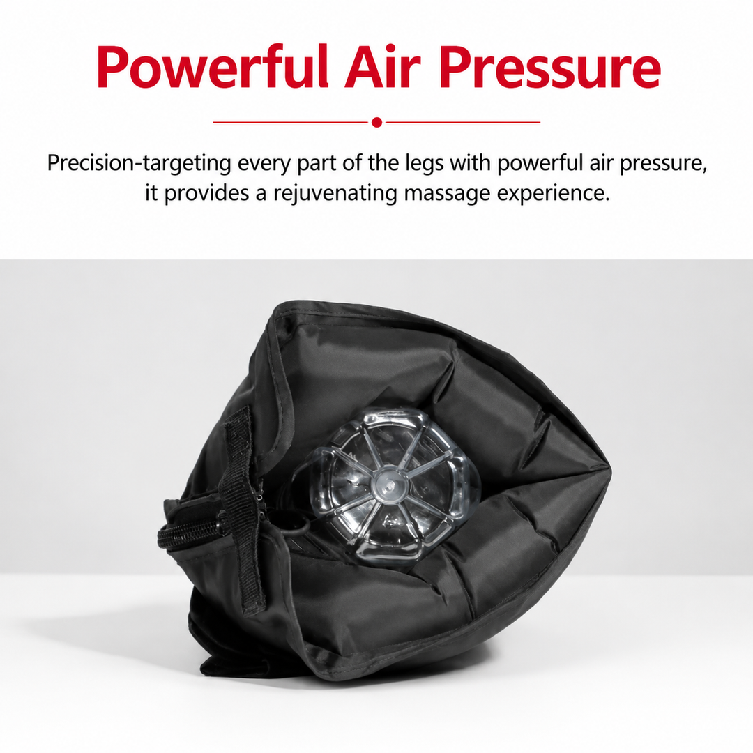 Premium Electric Pneumatic Leg Massager Air Compression Thigh Calf Foot Massager with Remote Control Multi Mode Air Compression Home Relaxation Device