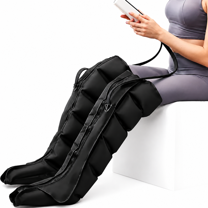 Premium Electric Pneumatic Leg Massager Air Compression Thigh Calf Foot Massager with Remote Control Multi Mode Air Compression Home Relaxation Device