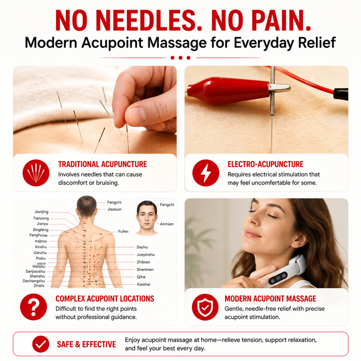 Premium Electronic Acupuncture Pen Needle-Free Meridian Therapy Device Pain Relief Stress Relief Pen Auto Acupoint Detection 9 Intensity USB Rechargeable