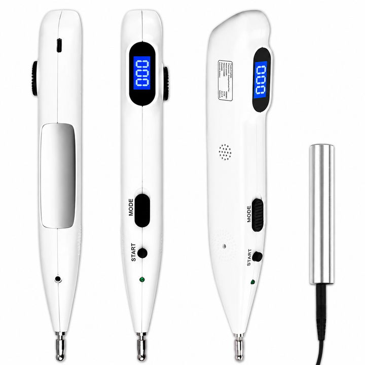 Premium Electronic Acupuncture Pen Needle-Free Meridian Therapy Device Pain Relief Stress Relief Pen Auto Acupoint Detection 9 Intensity USB Rechargeable