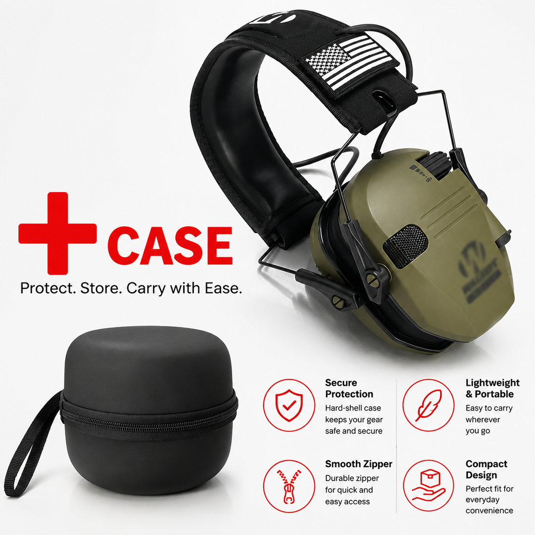 Premium Electronic Shooting Earmuffs ARC Rail Helmet Headset NRR 22dB Tactical Hearing Protection Sound Amplification Airsoft Hunting Sports