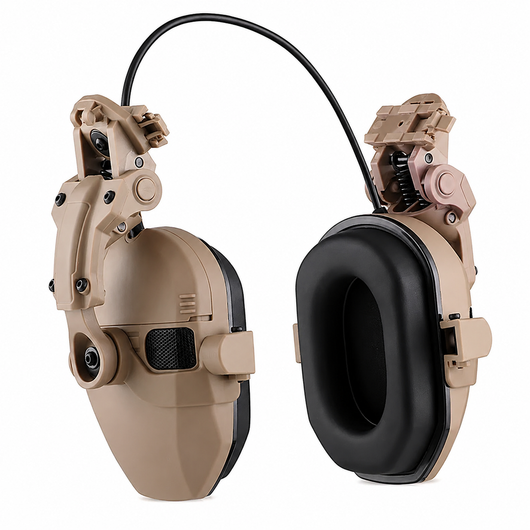 Premium Electronic Shooting Earmuffs ARC Rail Tactical Headset NRR 22dB Noise Reduction Sound Pickup Hunting Airsoft Helmet Mount Ear Protection