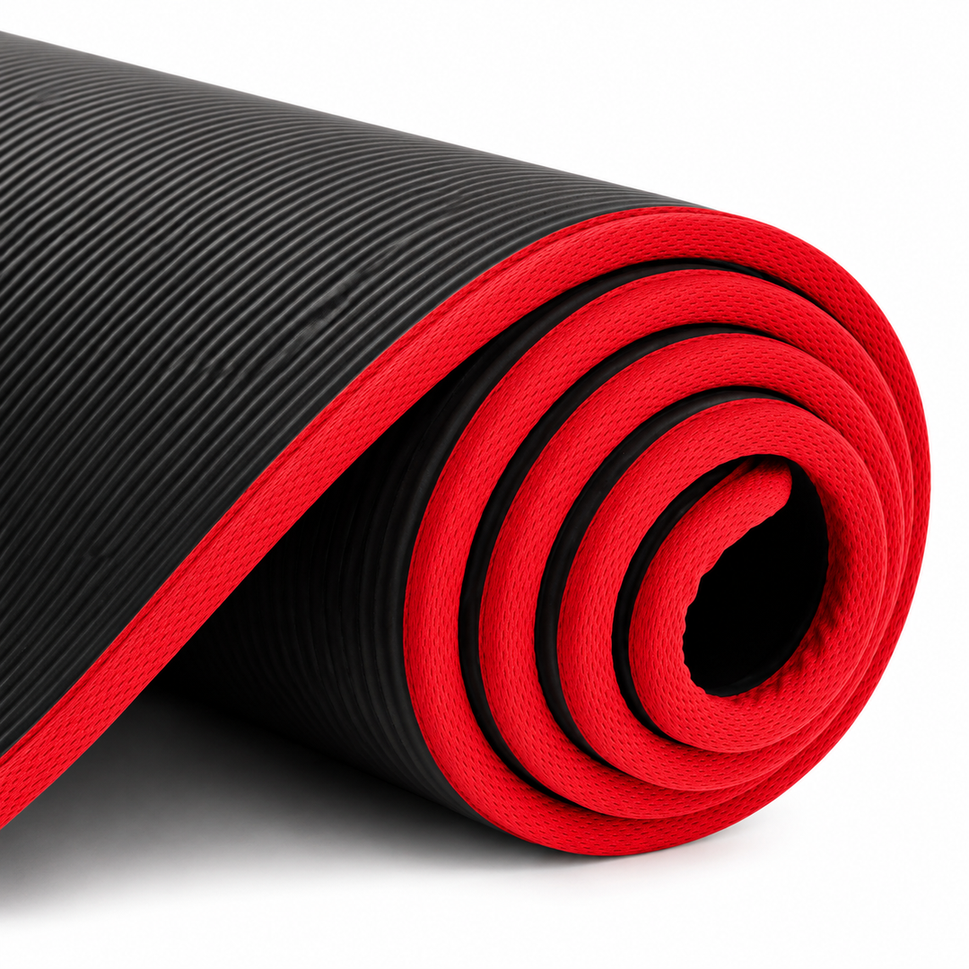 Premium Extra Thick Yoga Mat 10mm Non Slip NRB Exercise Mat Reversible Durable Eco Friendly Fitness Mat Pilates Yoga Stretching Workout 183x61cm