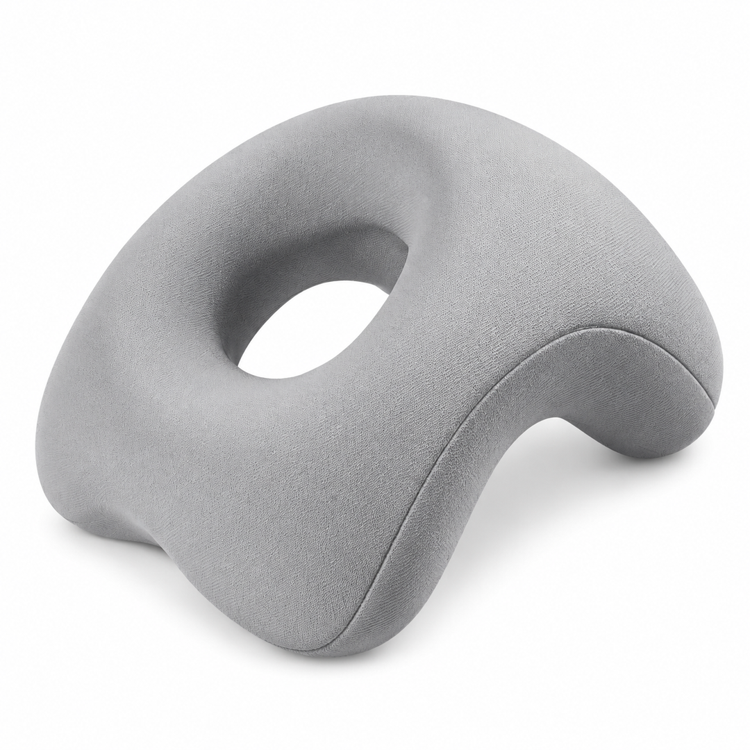 Premium Face Down Pillow Memory Foam Prone Headrest Breathable Anti Slip Base Removable Cover Cooling Towel Ergonomic Massage Pillow for Home Salon Spa Use