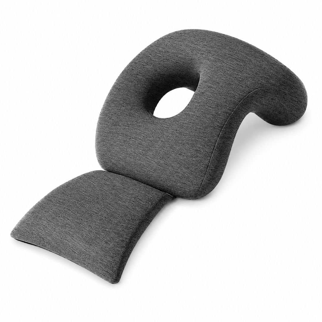 Premium Face Down Pillow Memory Foam Prone Headrest Breathable Anti Slip Base Removable Cover Cooling Towel Ergonomic Massage Pillow for Home Salon Spa Use