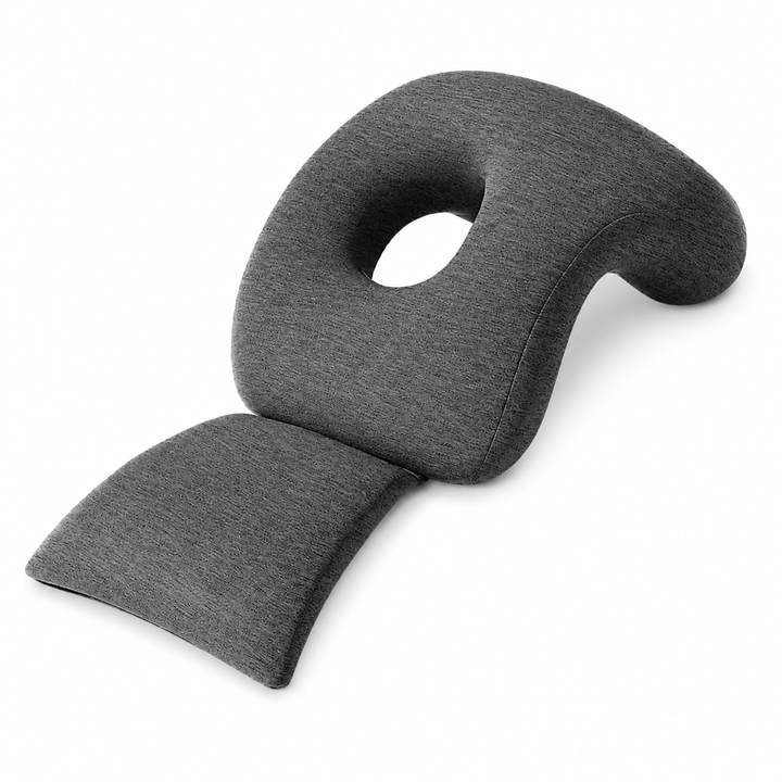 Premium Face Down Pillow Memory Foam Prone Headrest Breathable Anti Slip Base Removable Cover Cooling Towel Ergonomic Massage Pillow for Home Salon Spa Use