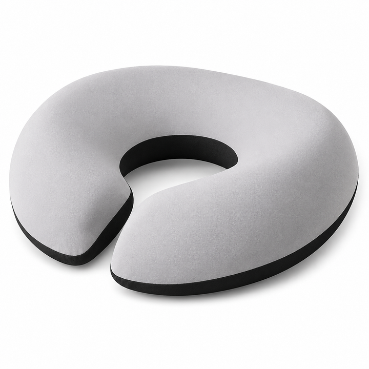 Premium Face Down Pillow Memory Foam Prone Headrest Breathable Anti Slip Base Removable Cover Cooling Towel Ergonomic Massage Pillow for Home Salon Spa Use