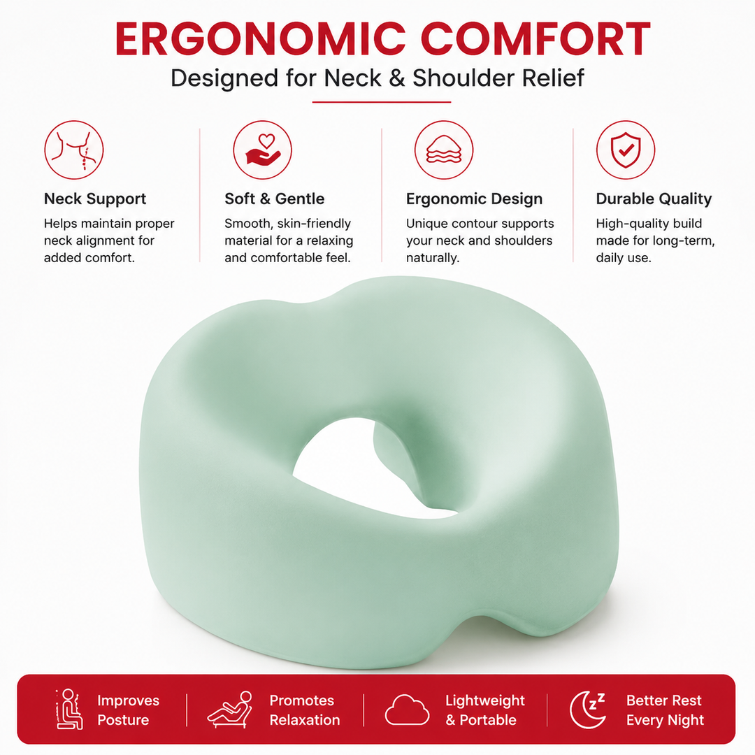Premium Face Down Pillow Memory Foam Prone Headrest Breathable Anti Slip Base Removable Cover Cooling Towel Ergonomic Massage Pillow for Home Salon Spa Use