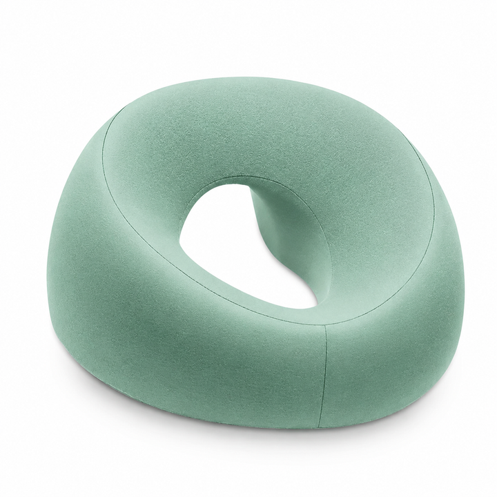 Premium Face Down Pillow Memory Foam Prone Headrest Breathable Anti Slip Base Removable Cover Cooling Towel Ergonomic Massage Pillow for Home Salon Spa Use