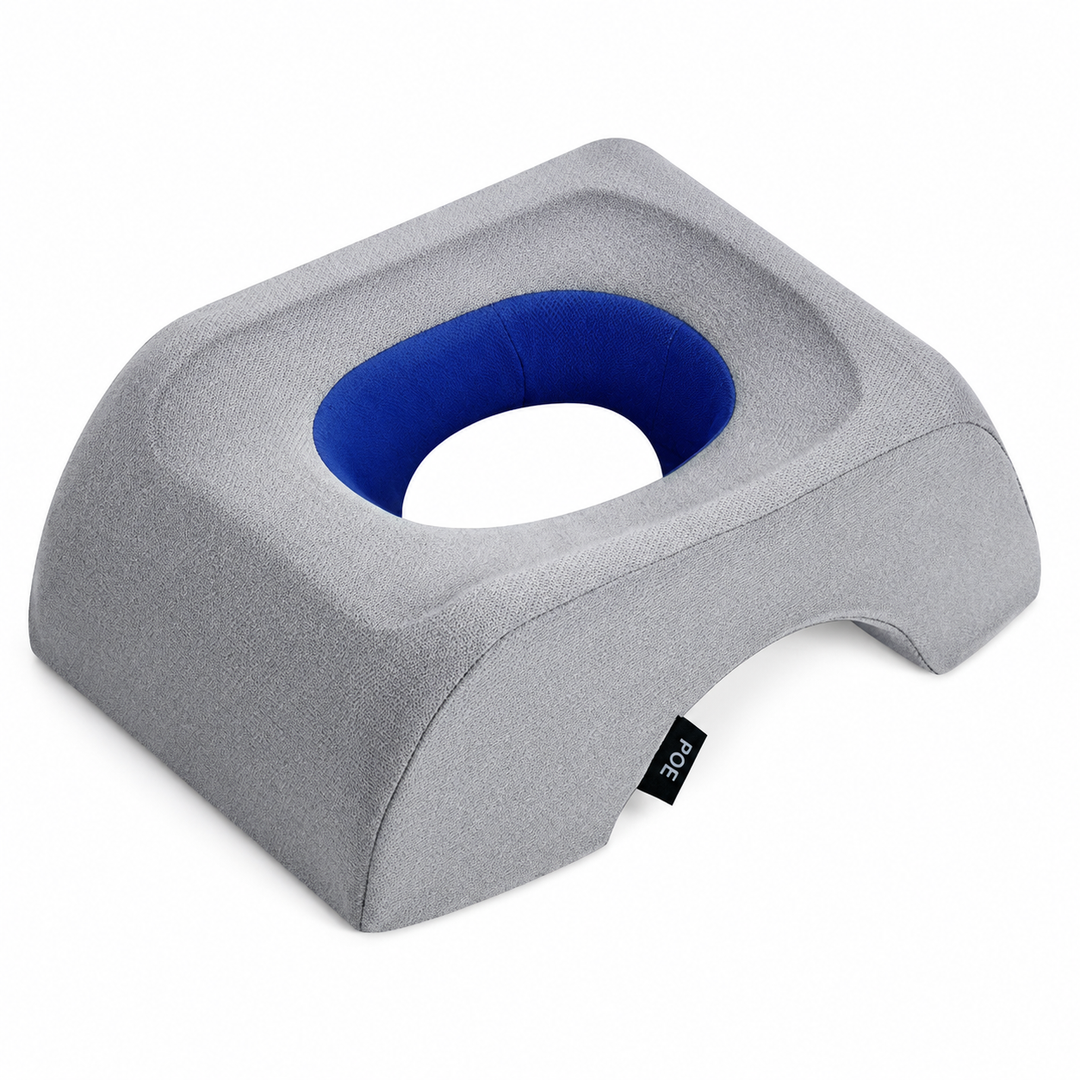 Premium Face Down Pillow Memory Foam Prone Headrest Breathable Anti Slip Base Removable Cover Cooling Towel Ergonomic Massage Pillow for Home Salon Spa Use