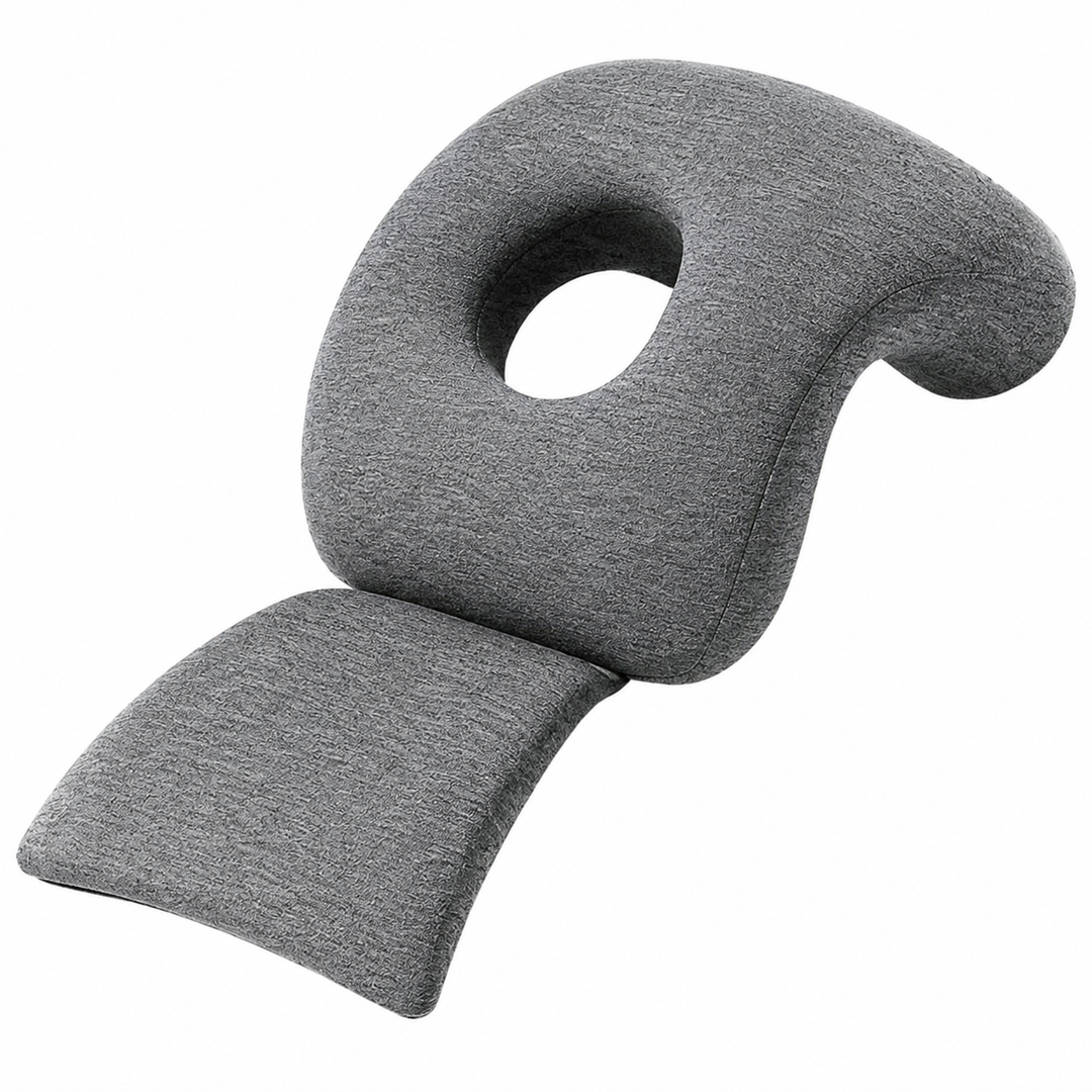 Premium Face Down Pillow Memory Foam Prone Massage Pillow Ergonomic Headrest Beauty Salon Home Use Anti Slip Zipper Washable Cover Pillow Towel