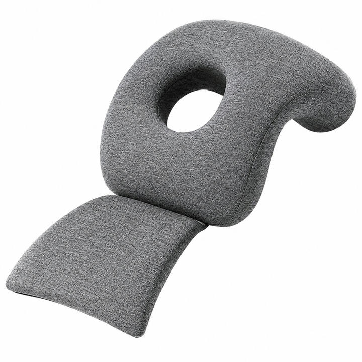 Premium Face Down Pillow Memory Foam Prone Massage Pillow Ergonomic Headrest Beauty Salon Home Use Anti Slip Zipper Washable Cover Pillow Towel