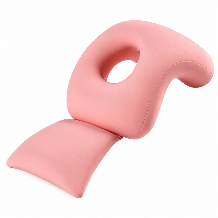 Premium Face Down Pillow Memory Foam Prone Massage Pillow Ergonomic Headrest Beauty Salon Home Use Anti Slip Zipper Washable Cover Pillow Towel