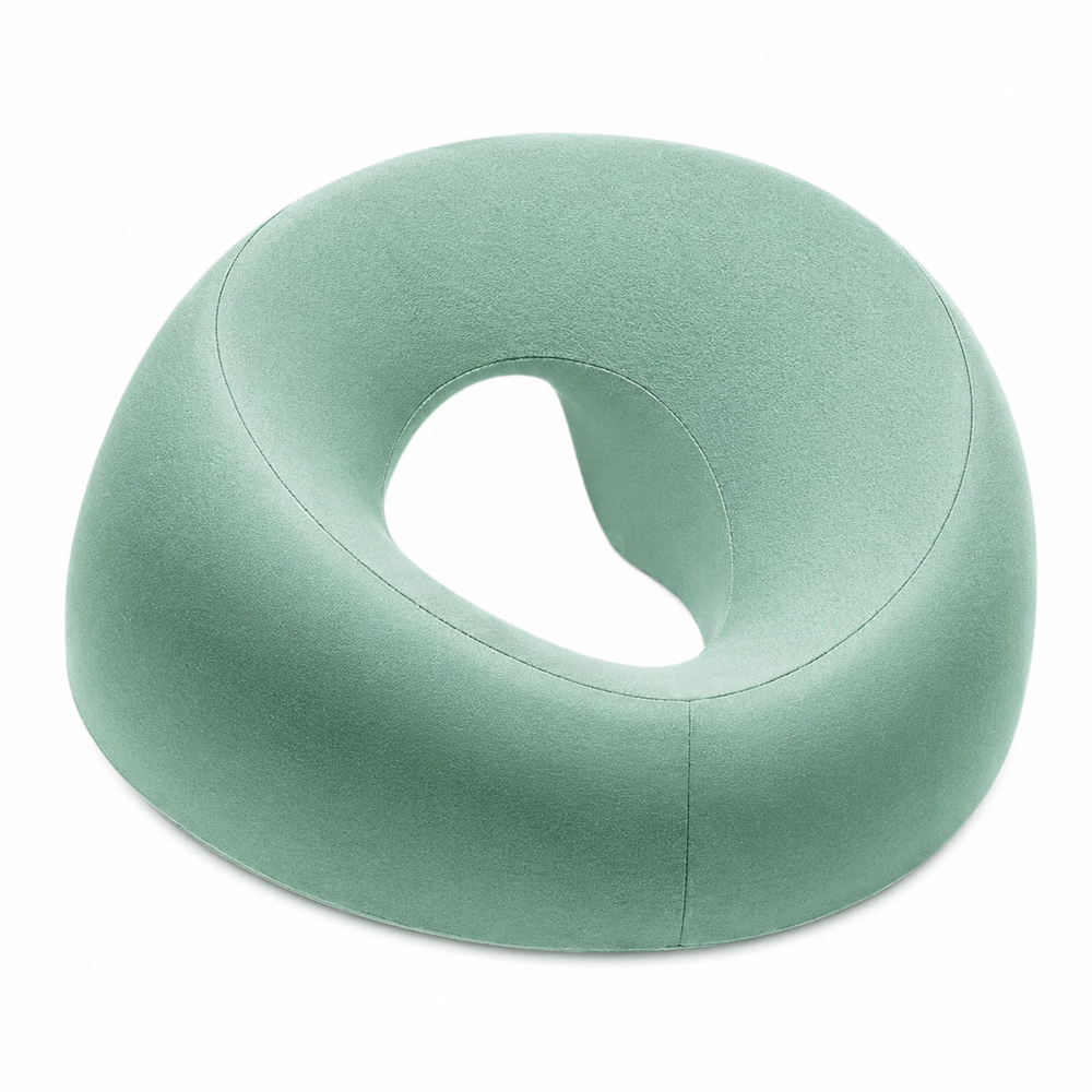 Premium Face Down Pillow Memory Foam Prone Massage Pillow Ergonomic Headrest Beauty Salon Home Use Anti Slip Zipper Washable Cover Pillow Towel