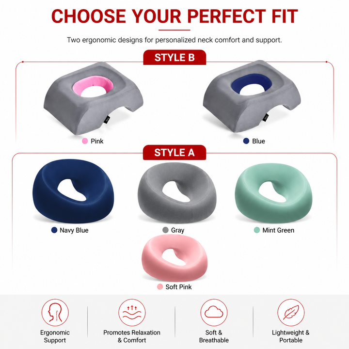 Premium Face Down Pillow Memory Foam Prone Massage Pillow Ergonomic Headrest Beauty Salon Home Use Anti Slip Zipper Washable Cover Pillow Towel