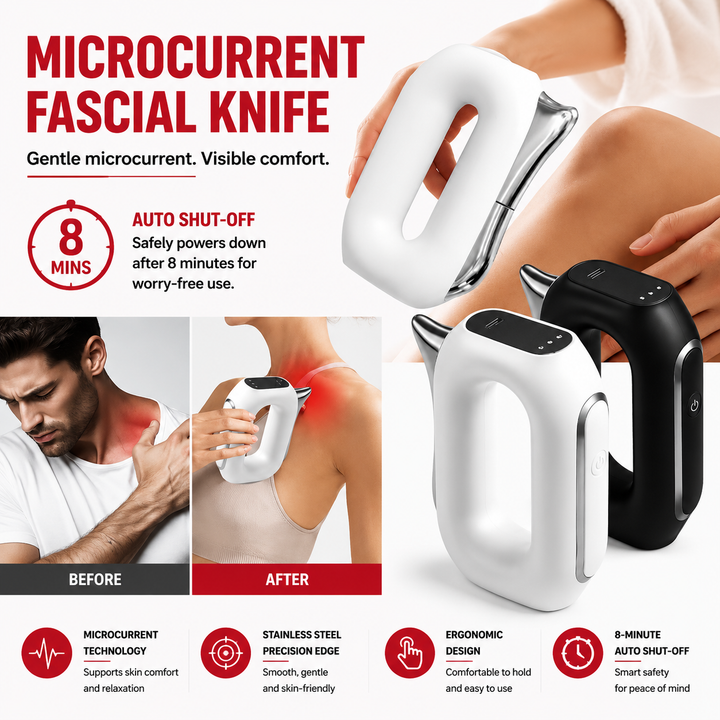 Premium Fascia Scraping Tool Massager with Heat Electric Muscle Scraper with Vibration 5 Intensity Levels USB Rechargeable Deep Tissue Relief Portable Body Massager