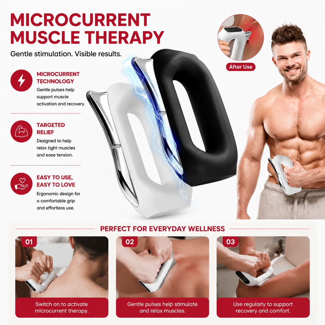 Premium Fascia Scraping Tool Massager with Heat Electric Muscle Scraper with Vibration 5 Intensity Levels USB Rechargeable Deep Tissue Relief Portable Body Massager