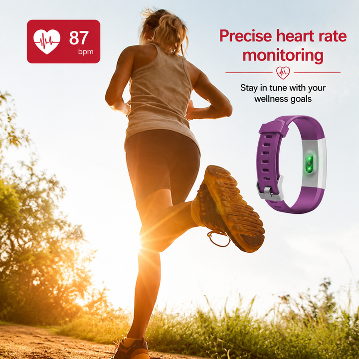 Premium Fitness Tracker Smart Band Activity Tracker Heart Rate Monitor Bluetooth IPX7 Waterproof Sleep Tracker Call SMS Alerts Smart Watch Fitness Band