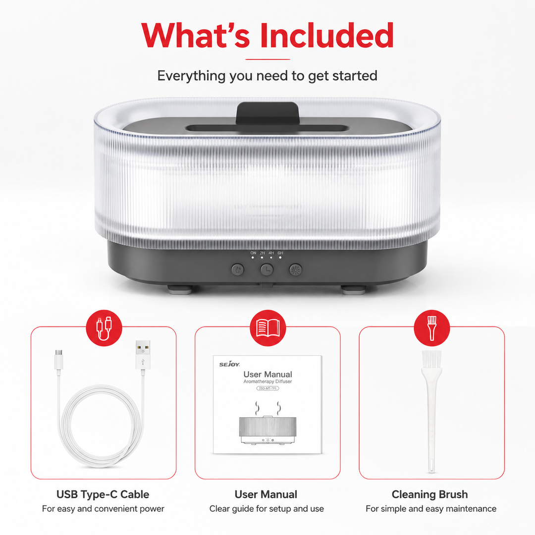 Premium Flame Effect Essential Oil Diffuser 300ml Ultrasonic Aroma Diffuser LED Flame Light Mist Humidifier 12H Runtime USB Powered Aromatherapy Air Humidifier