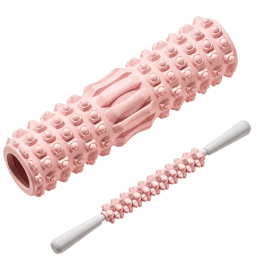 Premium Foam Roller Medium Density EVA Exercise Roller ABS Core Massage Roller Yoga Pilates Stretching Back Legs Arms Recovery Fitness Tool