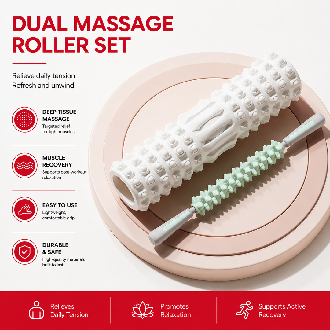 Premium Foam Roller Medium Density EVA Exercise Roller ABS Core Massage Roller Yoga Pilates Stretching Back Legs Arms Recovery Fitness Tool