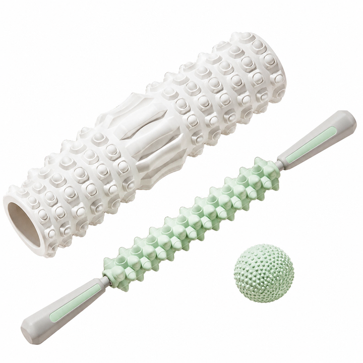 Premium Foam Roller Medium Density EVA Exercise Roller ABS Core Massage Roller Yoga Pilates Stretching Back Legs Arms Recovery Fitness Tool