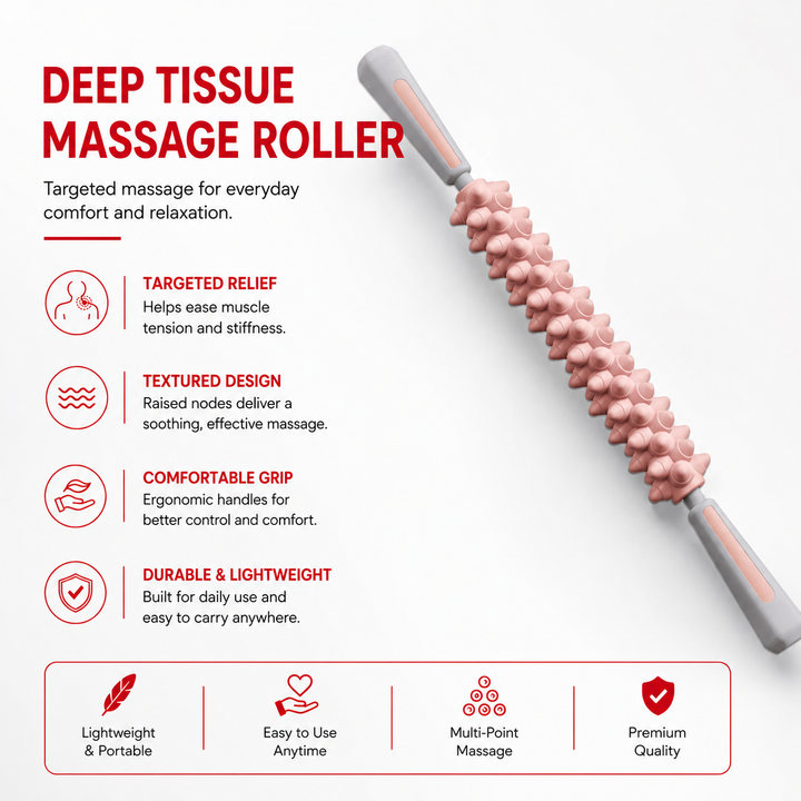 Premium Foam Roller Medium Density EVA Exercise Roller ABS Core Massage Roller Yoga Pilates Stretching Back Legs Arms Recovery Fitness Tool