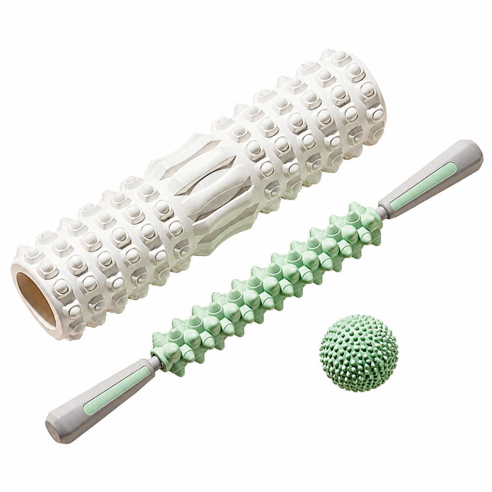Premium Foam Roller Muscle Massage Medium Density Yoga Pilates Body Roller Back Leg Arm Hip Stretching Tool Fitness Recovery Mobility Exercise Roller