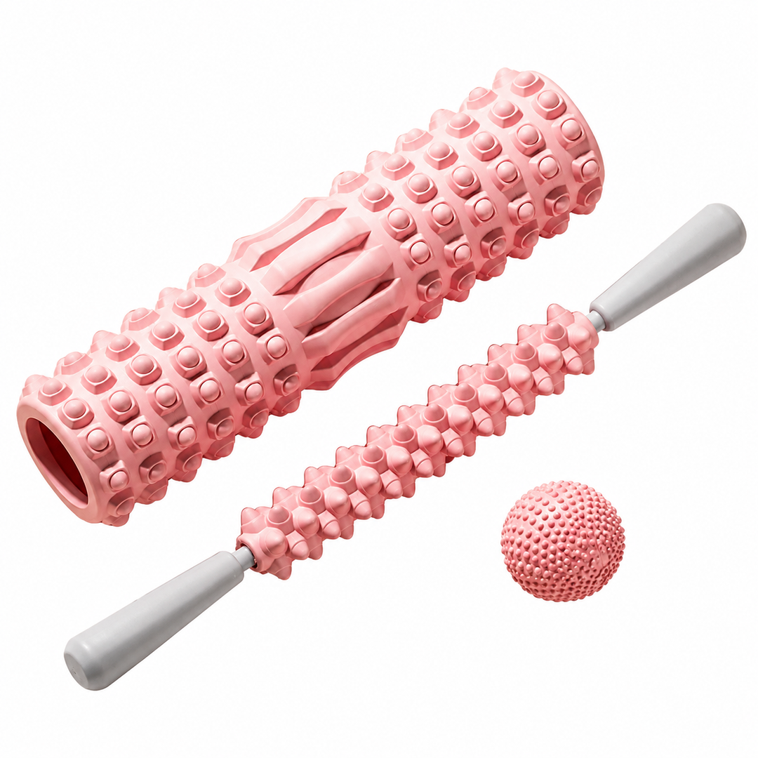 Premium Foam Roller Muscle Massage Medium Density Yoga Pilates Body Roller Back Leg Arm Hip Stretching Tool Fitness Recovery Mobility Exercise Roller