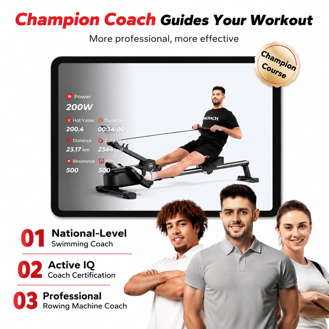 Premium Foldable Magnetic Rowing Machine for Home 16 Level Resistance Compact Cardio Trainer 350 lb Capacity Space Saving Full Body Workout