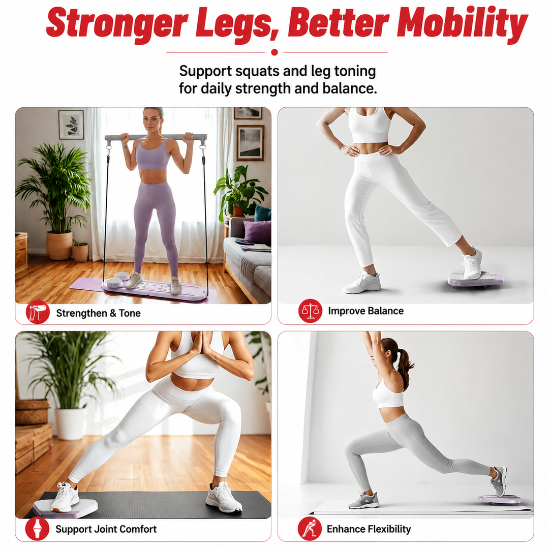 Premium Foldable Multifunctional Pilates Push Up Board Portable Home Gym Reformer Bodyweight Training Core Chest Shoulder Exercise Equipment Aluminum Frame