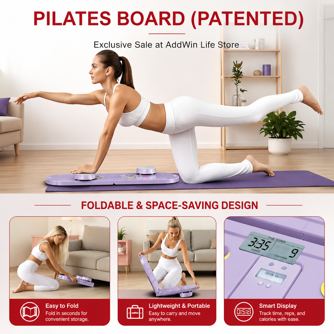 Premium Foldable Multifunctional Pilates Push Up Board Portable Home Gym Reformer Bodyweight Training Core Chest Shoulder Exercise Equipment Aluminum Frame